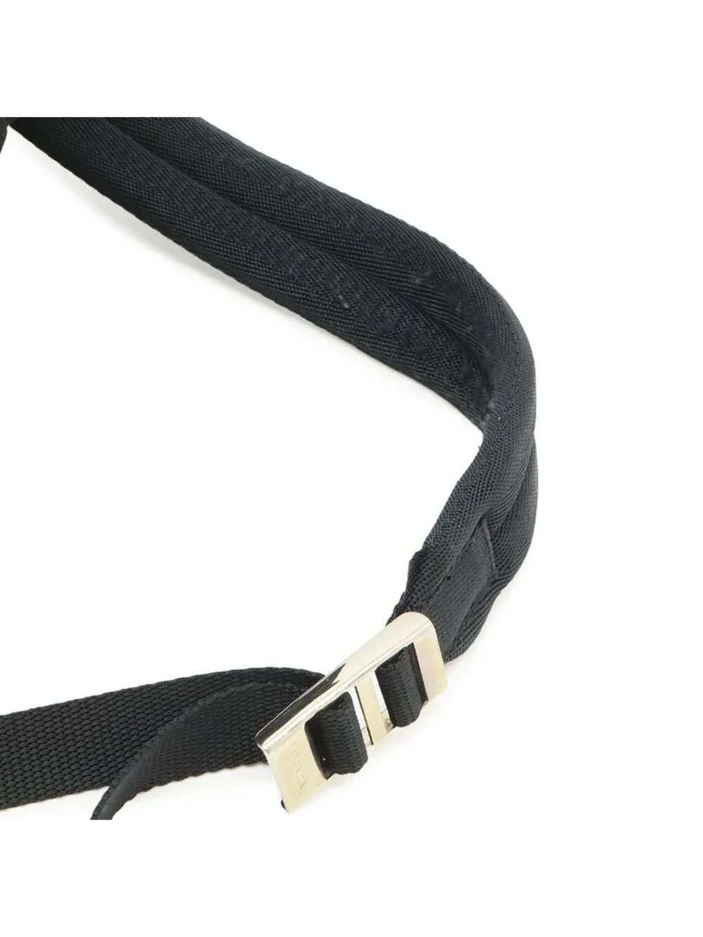 Prada Triangle Logo Backpack Nylon Nero Black Silver